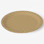 Helderneonstrips Papieren Bordje (Gekanteld)