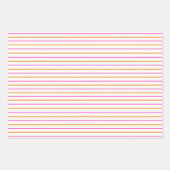 Helderneonzonneschijnstrips en -Stippen Inpakpapier Vel (Voorkant 2)