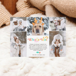 Heldernieuw jaar in review 5, foto-inkollage raste feestdagenkaart