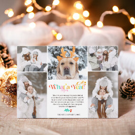 Heldernieuw jaar in review 5, foto-inkollage raste feestdagenkaart
