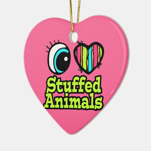 Helderooghart I houdt van gedumpte dieren Keramisch Ornament (Links)