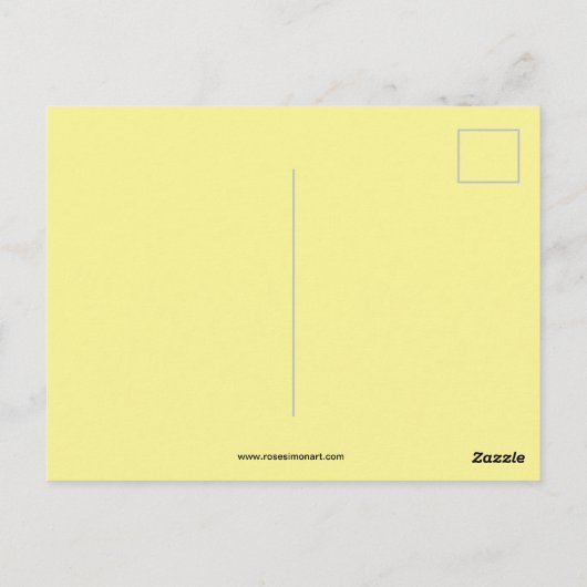 Helderoosterd vogelBriefkaart Briefkaart (Achterkant)