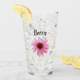 Helderpaarse Echinacea Gepersonaliseerd Glas