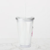 Helderpaarse Echinacea Persoonlijk Acryl Drinkbeker (Rechts)