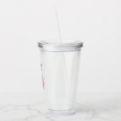 Helderpaarse Echinacea Persoonlijk Acryl Drinkbeker (Links)
