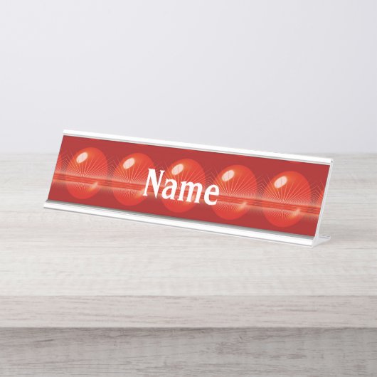 Helderpatroon Bureau Naambordje (Voorkant)