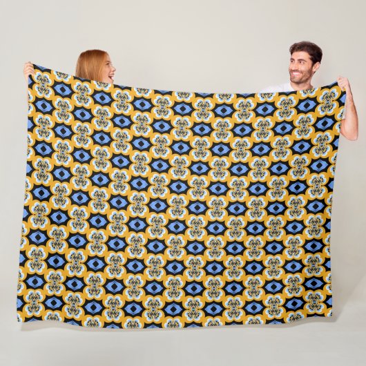 Helderpatroon Fleece Deken (In situ)