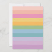 Helderpuntsstripe regenboogstraal Paars bat Mitzva Kaart (Achterkant)