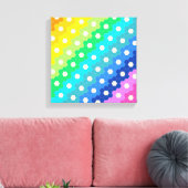 Helderradionavigatie Geometrische hexagon ventilat Canvas Afdruk (Insitu (Woonkamer))