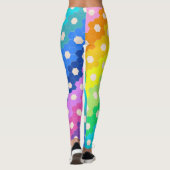 Helderradionavigatie Geometrische hexagon ventilat Leggings (Achterkant)
