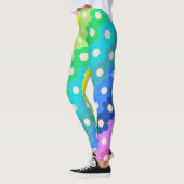Helderradionavigatie Geometrische hexagon ventilat Leggings (Links)