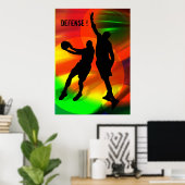 Helderrechtlichten en Basketball Duo Poster (Thuiskantoor)