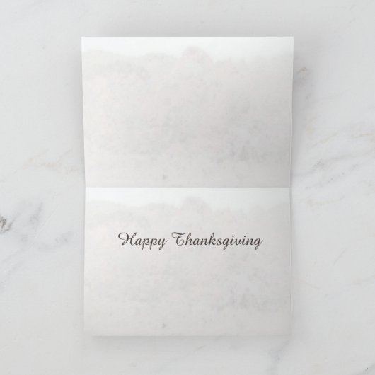 Helderreflectie  landschap - Thanksgiving Feestdagen Kaart (Binnen)