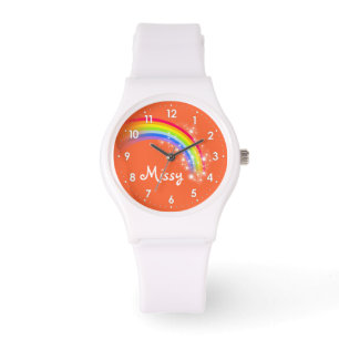 Helderregenboog oranje naam polsstang horloge