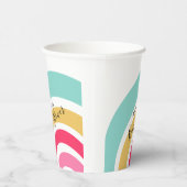 HelderregenboogBaby shower met naam Papieren Bekers (Rechts)