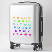 Helderregenboogbrieven Monogram Sticker Pack (Koffer)