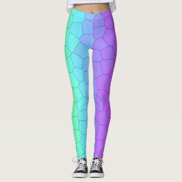 Helderregenbooggeometrische Leggings
