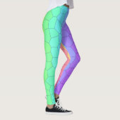 Helderregenbooggeometrische Leggings (Rechts)