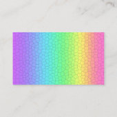 Helderregenbooggeometrische Visitekaartjes (Achterkant)