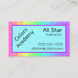 Helderregenbooggeometrische Visitekaartjes