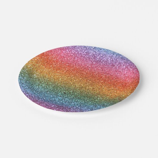 Helderregenboogliter Papieren Bordje (Gekanteld)