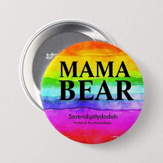 Helderregenboogserendipitydodah-Button Ronde Button 7,6 Cm (Voorkant /achterkant)