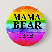 Helderregenboogserendipitydodah-Button Ronde Button 7,6 Cm (Voorkant)