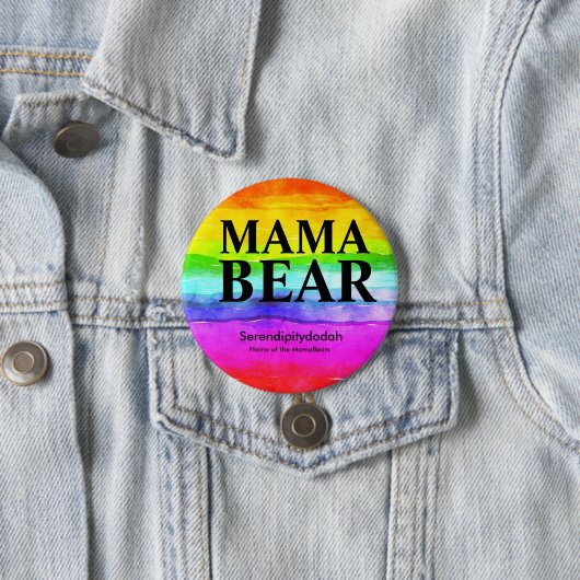 Helderregenboogserendipitydodah-Button Ronde Button 7,6 Cm (In situ)