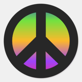 HelderregenboogSticker Ronde Sticker