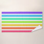 Helderregenboogstrepen Badhanddoek (Badhanddoek)