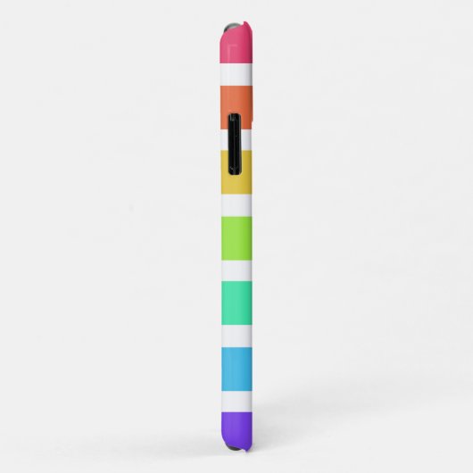 Helderregenboogstrepen Case-Mate iPhone Case (Achterkant/rechts)