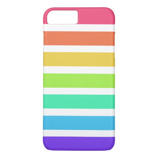 Helderregenboogstrepen Case-Mate iPhone Case (Achterkant)