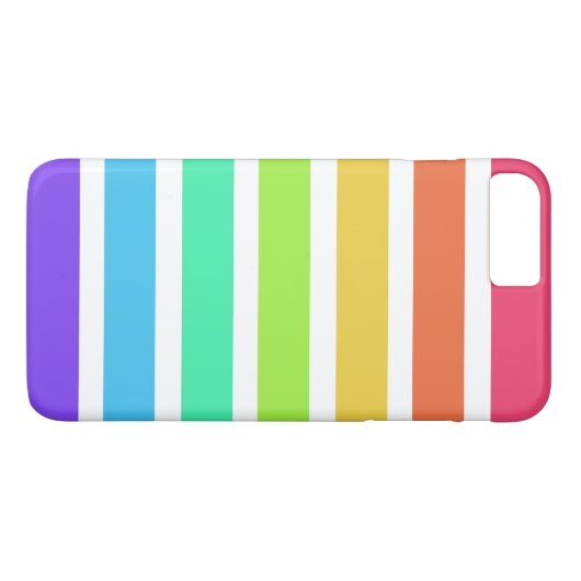 Helderregenboogstrepen Case-Mate iPhone Case (Achterkant (Horizontaal))
