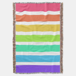 Helderregenboogstrepen Deken