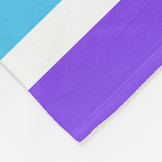 Helderregenboogstrepen Fleece Deken (Hoek)