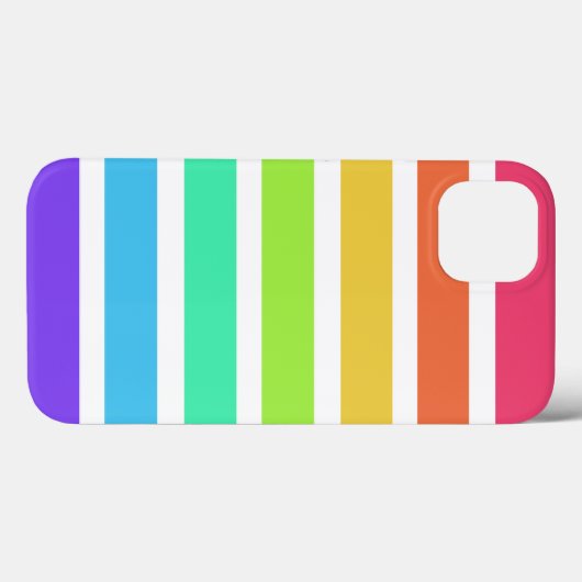 Helderregenboogstrepen Hoesje-Mate iPhone draagtas Case-Mate iPhone Case (Achterkant (horizontaal))