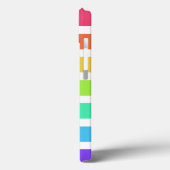 Helderregenboogstrepen Hoesje-Mate iPhone draagtas Case-Mate iPhone Case (Achterkant / Links)