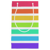 Helderregenboogstrepen Klein Cadeauzakje (Voorkant)