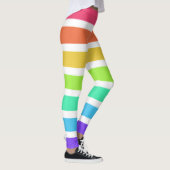 Helderregenboogstrepen Leggings (Rechts)