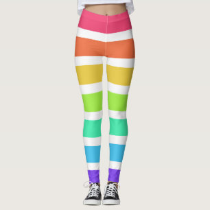 Helderregenboogstrepen Leggings