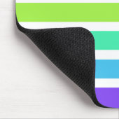 Helderregenboogstrepen Muismat (Hoek)
