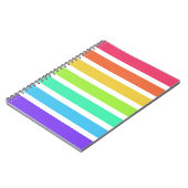 Helderregenboogstrepen Notitieboek (Linkerzijde)