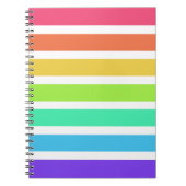 Helderregenboogstrepen Notitieboek (Voorkant)
