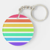 Helderregenboogstrepen Sleutelhanger (Achterkant)