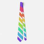 Helderregenboogstrepen Stropdas (Voorkant)