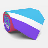 Helderregenboogstrepen Stropdas (Opgerold)