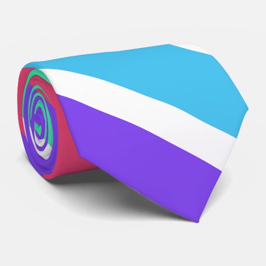 Helderregenboogstrepen Stropdas (Opgerold)