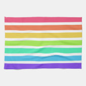 Helderregenboogstrepen Theedoek (Horizontaal)