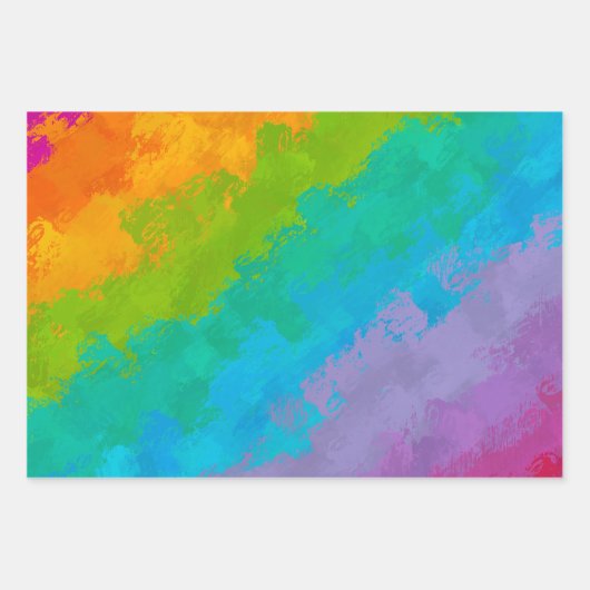 Helderregenboogverlooppapier Inpakpapier Vel (Voorkant)