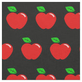 Helderrode Apple Polka stippen Stof (Close Up)